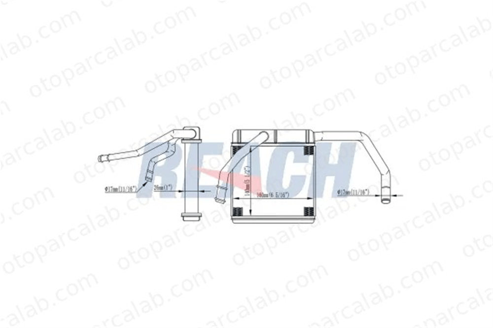MARGO 2530003 Kalorifer Radyatörü FORD RANGER MAZDA B-SERIE XM3418476CA 3943167
