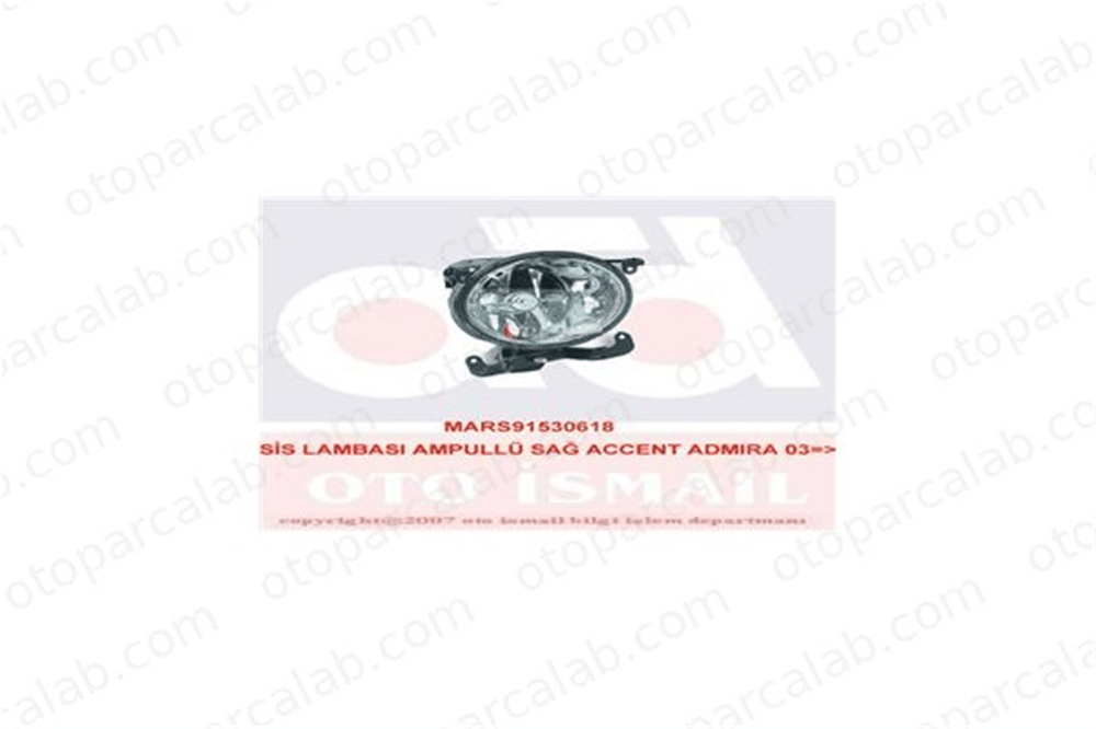 MARS 530618 Sis Farı Ön Sağ HYUNDAI ACCENT II ACCENT II Sedan 8240225710 9220225500
