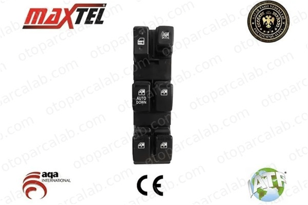MAXTEL 18203023 Cam Açma Düğmesi Ön Sağ veya Sol HYUNDAI TUCSON 935702E000 935702E200