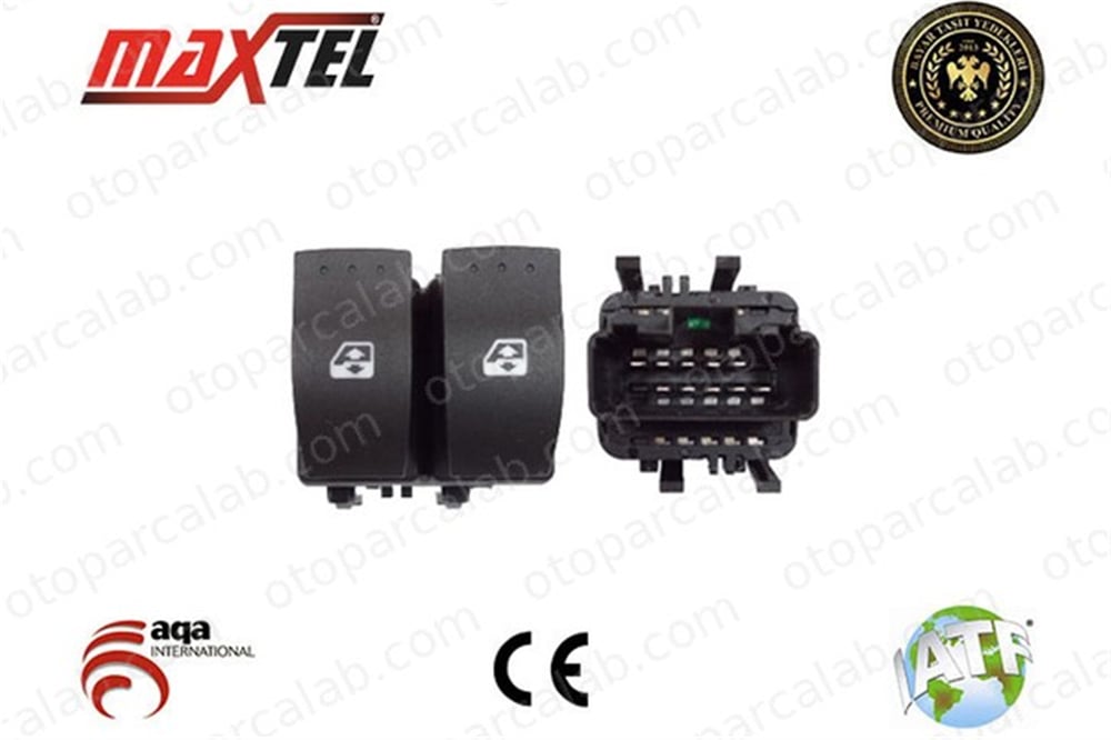 MAXTEL 18204034 Cam Açma Düğmesi Ön Sol RENAULT THALIA I MEGANE II 8200315034 8200148814