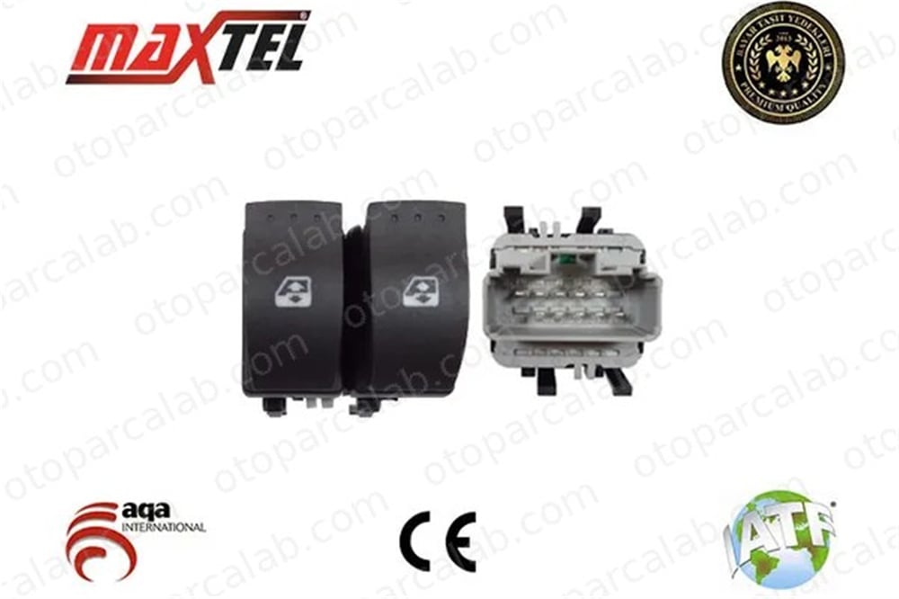 MAXTEL 18204042 Cam Açma Düğmesi Ön Sol RENAULT SCÉNIC II ESPACE IV 8200315042 8200015088