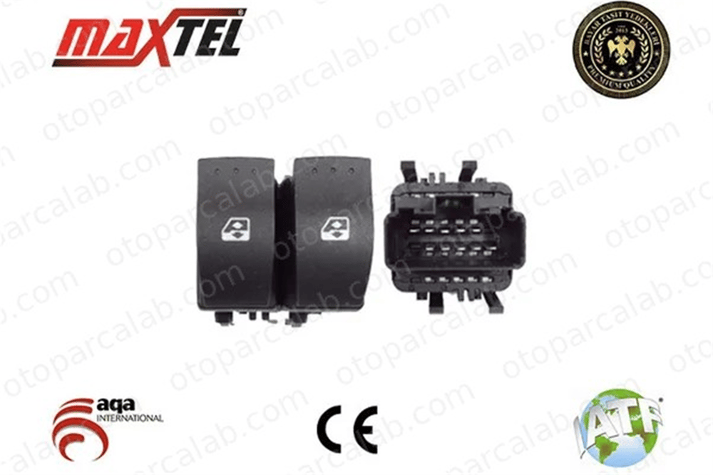 MAXTEL 18204045 Cam Açma Düğmesi Ön Sol RENAULT THALIA I MEGANE II 8200060045 8200084008