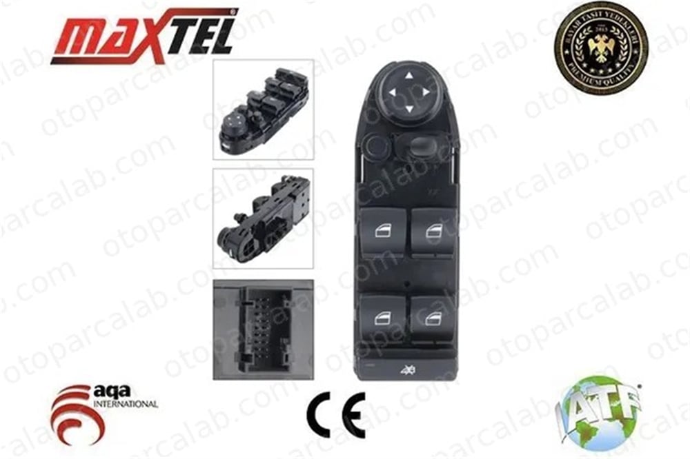 MAXTEL 18209121 Cam Açma Düğmesi Ön Sol BMW 3 Touring X5 61319122121 61316948632