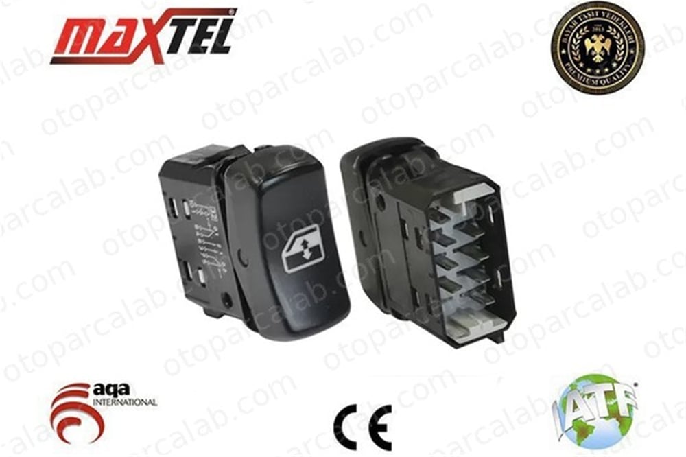 MAXTEL 18236856 Cam Açma Düğmesi Ön Sağ veya Sol SCANIA P,G,R,T - series 1421856