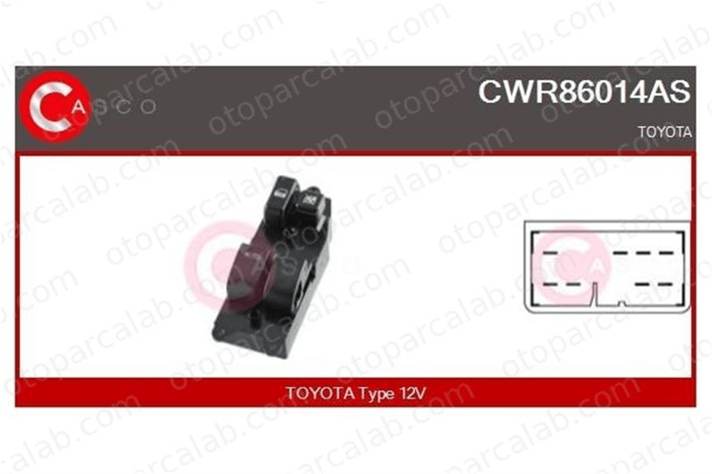 MCAR AN-1870B Cam Açma Düğmesi Ön Sol TOYOTA TACOMA Pick-up 8482004041 8482008010