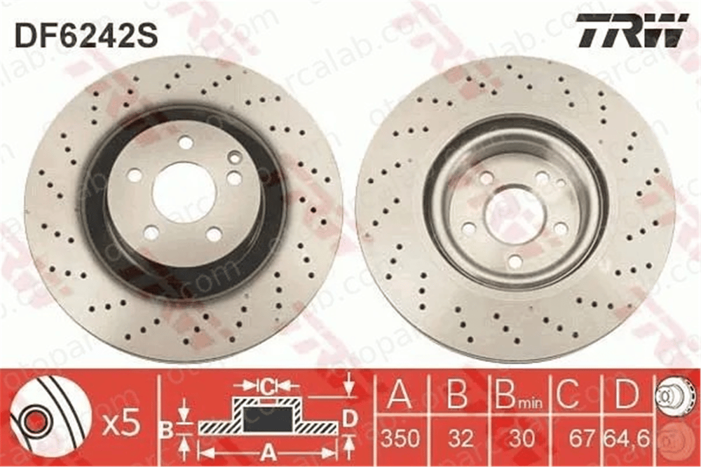 MERCEDES ORJINAL A221421161207 Fren Disk Ayna Ön Sağ ve Sol MERCEDES-BENZ S-SERISI SL A221421161207 2214210012