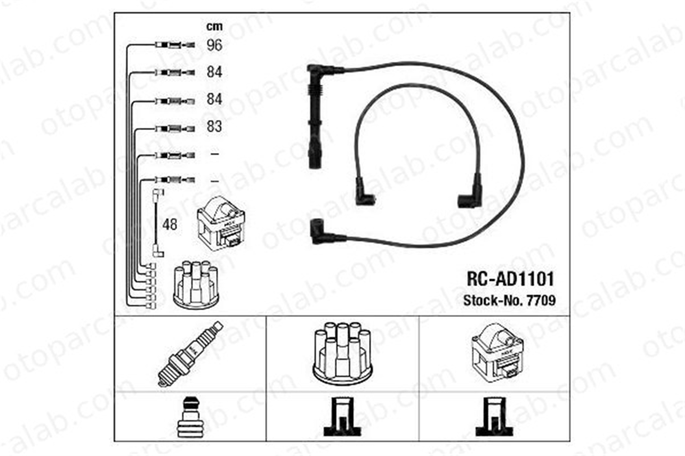 MGA 35286 Buji Kablosu AUDI A6 C4 A6 C4 Avant 53905431 53905433