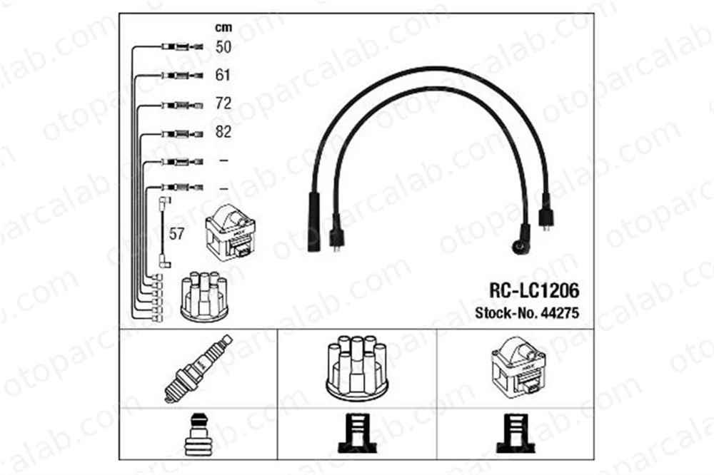 MGA 35300 Buji Kablosu LANCIA DELTA II FIAT TIPO 7787458 72242585