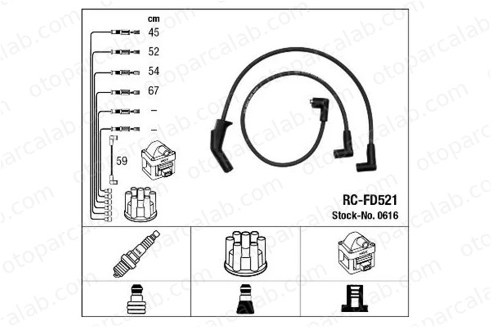 MGA 35322 Buji Kablosu FORD TAUNUS SIERRA II 1063609 A970X12280EA