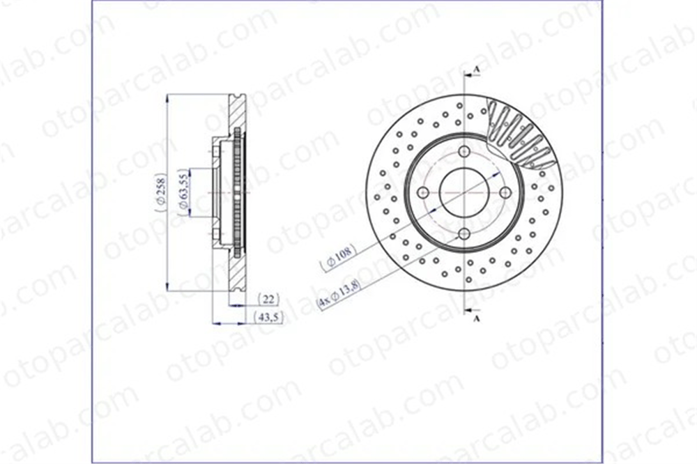 MGA 50137PC Fren Disk Ayna Ön Sağ ve Sol FORD FOCUS I FOCUS I Turnier 98AX1125B1F 1148202