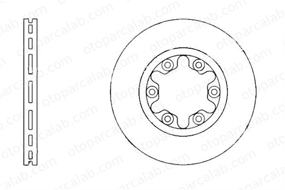 MGA 50385 Fren Disk Ayna Ön Sağ ve Sol MAZDA B-SERIE FORD RANGER UH7433251 1497307