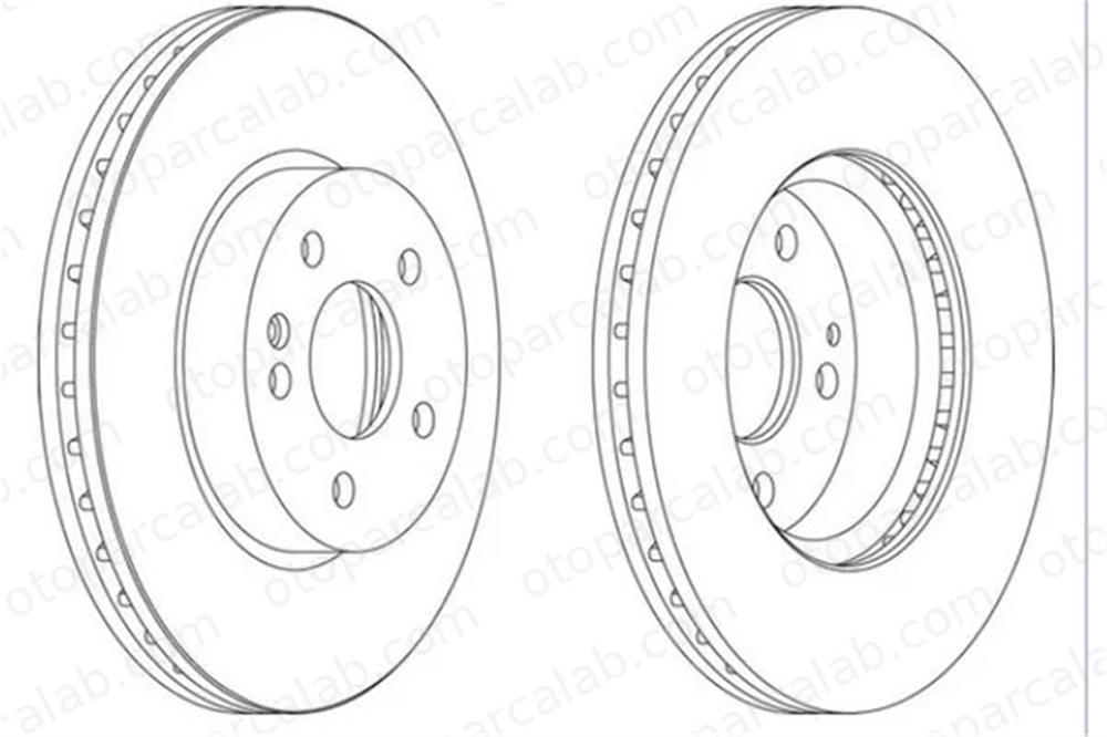 MGA 50475 Fren Disk Ayna Ön Sağ ve Sol MERCEDES-BENZ VITO Minibüs/Otobüs VITO / MIXTO Panelvan/Van 6394210012 A4474210512