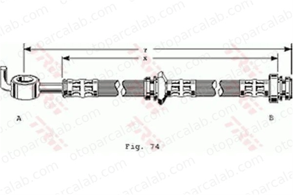 MGA 511090 Fren Hortumu Ön Sağ veya Sol OPEL CAMPO FRONTERA A 94403322 97134830