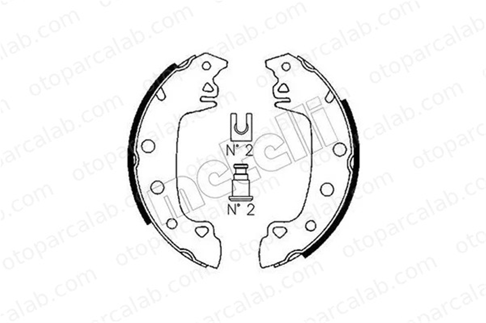MGA 54500/P Fren Pabuçlu Balata Arka TALBOT 1307-1510 RENAULT 25 5881059 60749883
