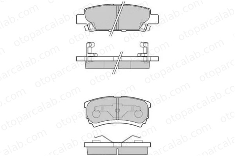 MGA 55295 Fren Disk Balata Arka MITSUBISHI LANCER VIII Sportback LANCER VIII 4605A337 5191271AA