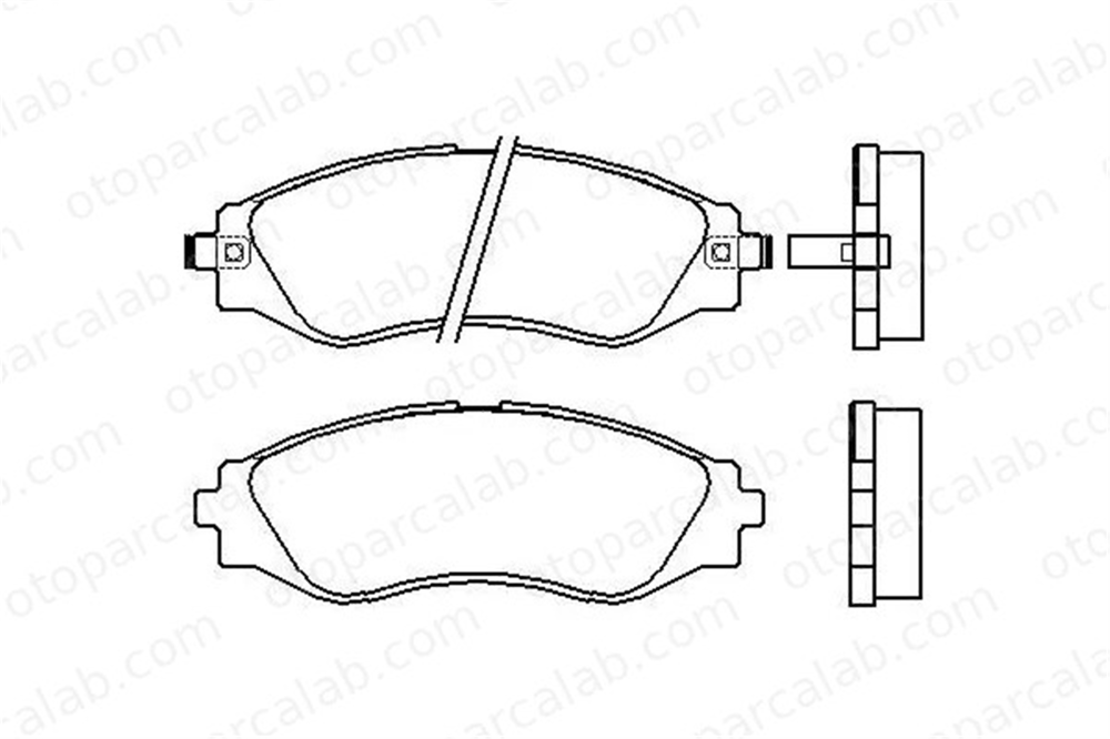 MGA 55338 Fren Disk Balata Ön DAEWOO REZZO CHEVROLET REZZO MPV 96446742 96349060