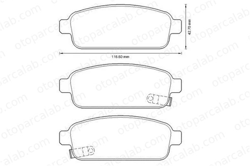 MGA 55341 Fren Disk Balata Arka OPEL ASTRA J ASTRA J Sports Tourer 13300867 13319293