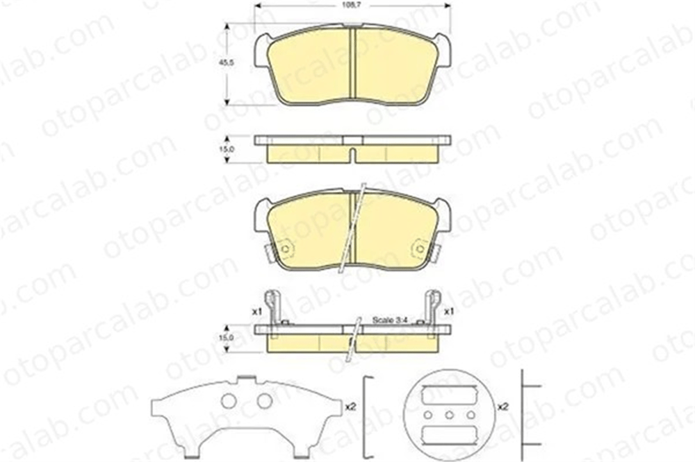 MGA 55368 Fren Disk Balata Ön DAIHATSU COPEN SUZUKI IGNIS I 5581076A00 4465B1010