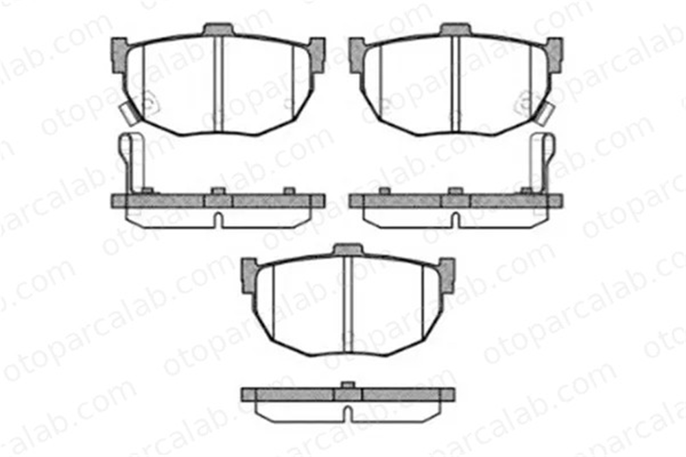 MGA 55374 Fren Disk Balata Arka HYUNDAI ELANTRA III Sedan KIA CERATO I Sedan 583022DA10 5830228A00