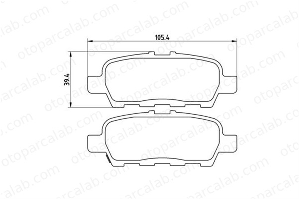 MGA 55468 Fren Disk Balata Arka NISSAN JUKE QASHQAI / QASHQAI +2 I D4M609N00B 44060AM485