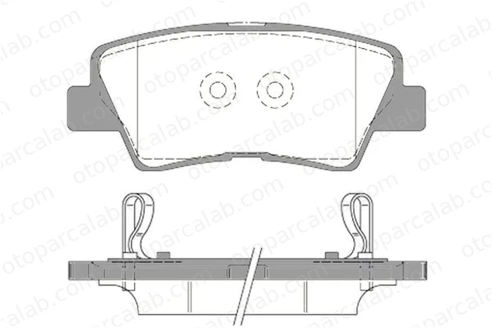 MGA 55617 Fren Disk Balata Arka HYUNDAI i30 i30 Station wagon 58302C8A30 58101K4A10