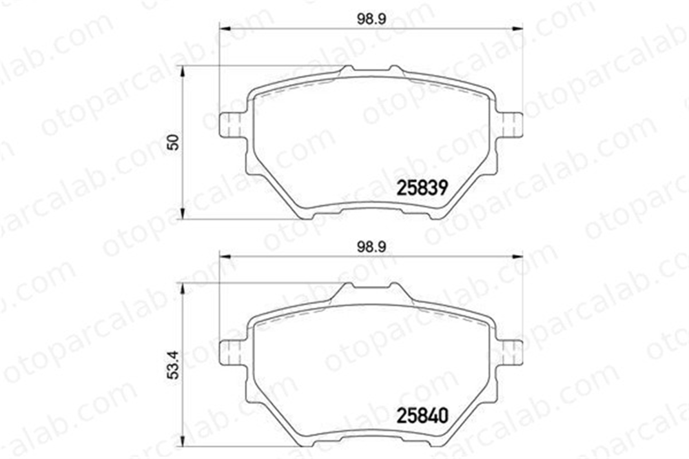MGA 55695 Fren Disk Balata Arka PEUGEOT 3008 SUV 308 II 1609000680 1617535380