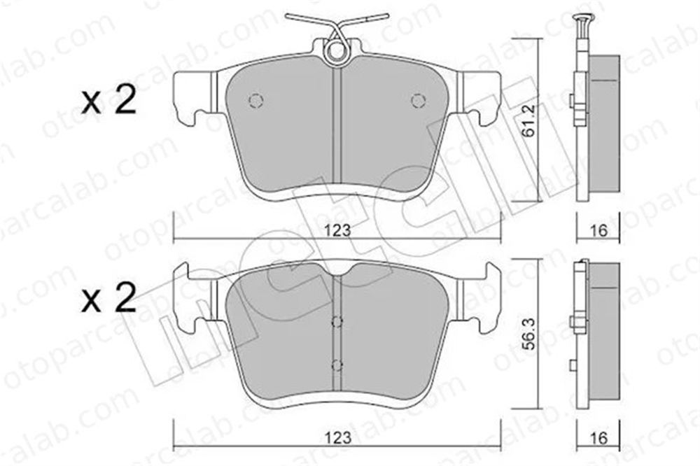 MGA 55840 Fren Disk Balata Arka VW GOLF VII GOLF VII Variant 8V0698451 5Q0698451AD
