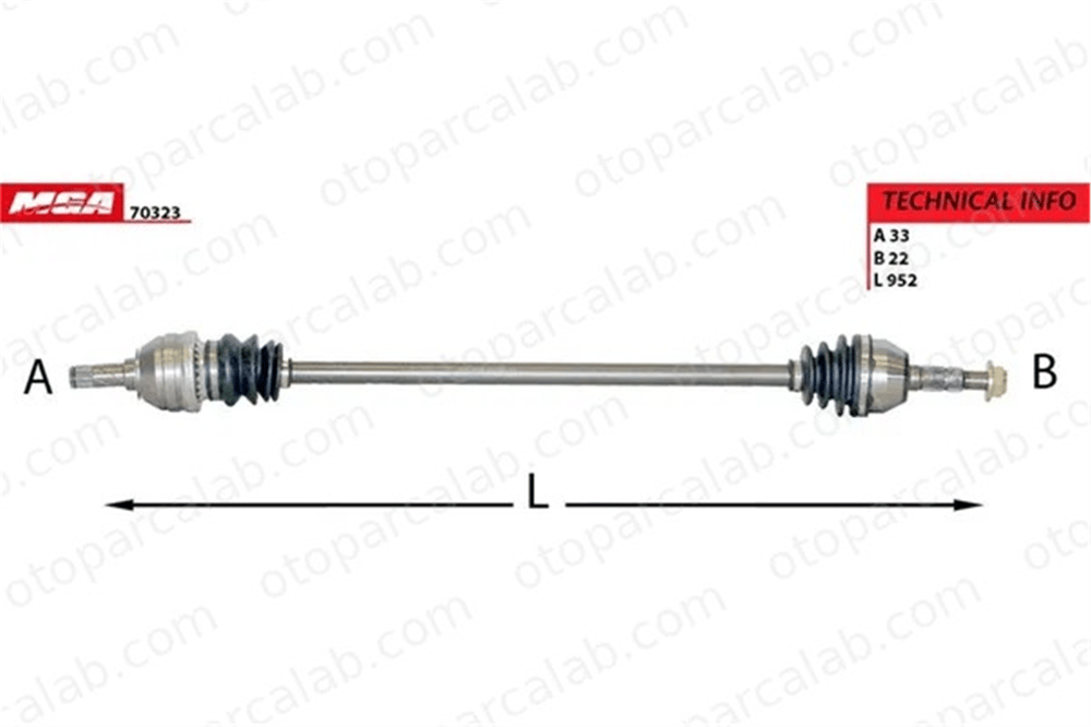 MGA 70323 Aks Komple Ön Sağ OPEL ASTRA H Station wagon ASTRA H 374548 13191326