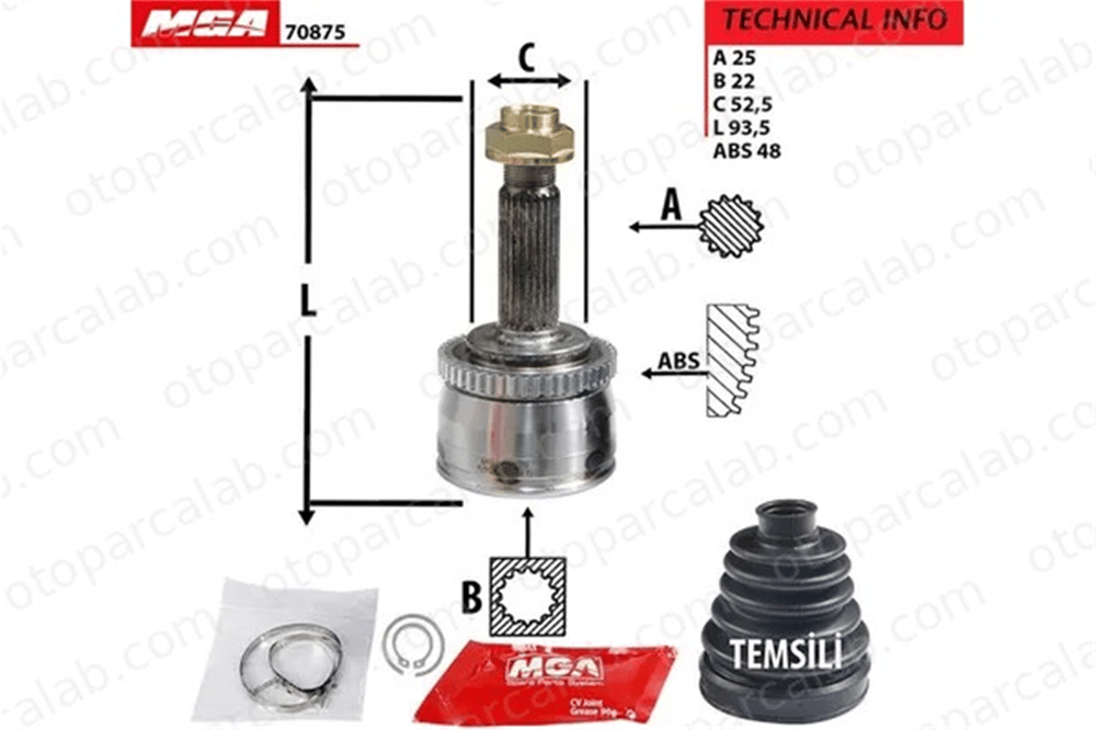 MGA 70875 Aks Kafası Ön İç Sağ HYUNDAI i30 i30 Station wagon 495001R000 495351R001