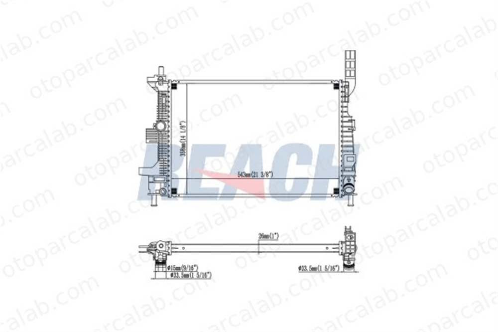 MGA 80119 Su Radyatörü FORD TOURNEO CONNECT / GRAND TOURNEO CONNECT V408 MPV TRANSIT CONNECT V408 Kasa/büyük limuzin 1830143 1703514