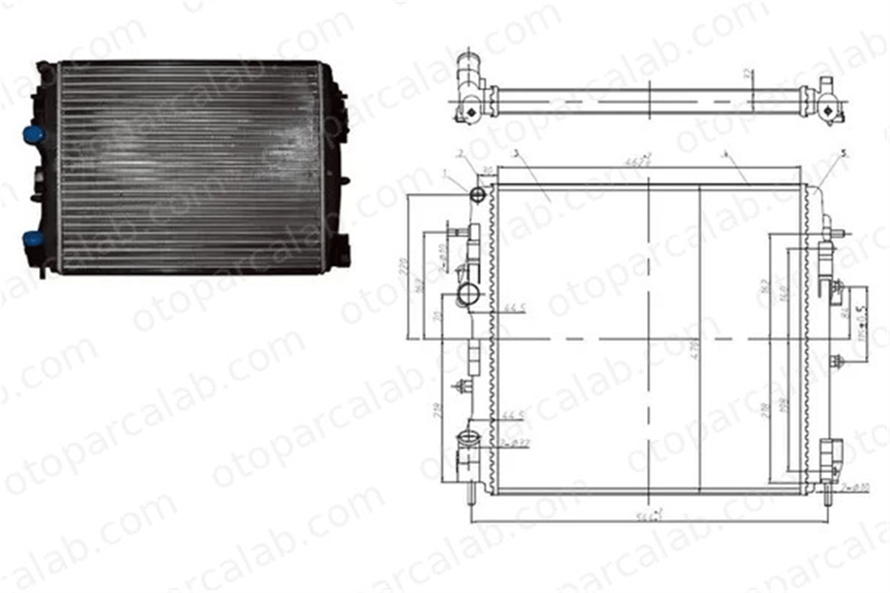 MGA 80449 Su Radyatörü FIAT TIPO Hatchback TIPO Station wagon 52015588 52052220