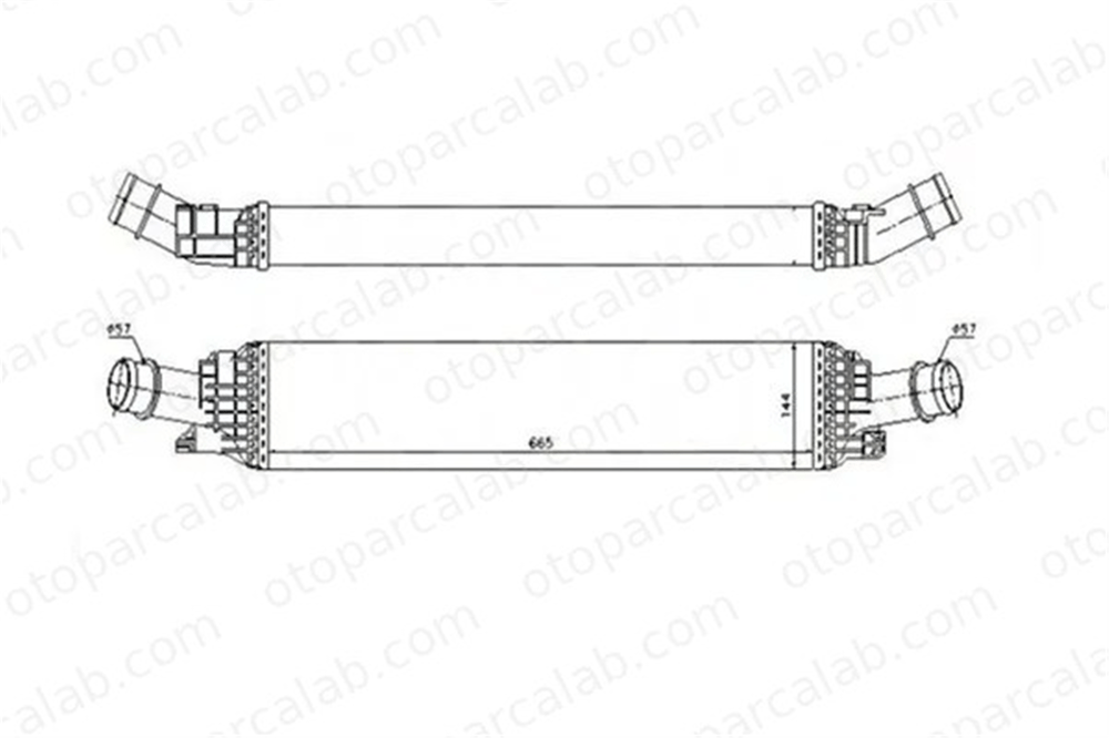 MGA 80568 Turbo Radyatörü AUDI A4 B8 A4 B8 Avant 8K0145805G 8K0145805L