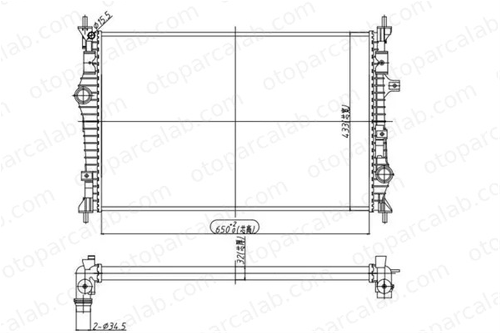 MGA 80746 Su Radyatörü FIAT MAREA BRAVO I 46534995 K46534995