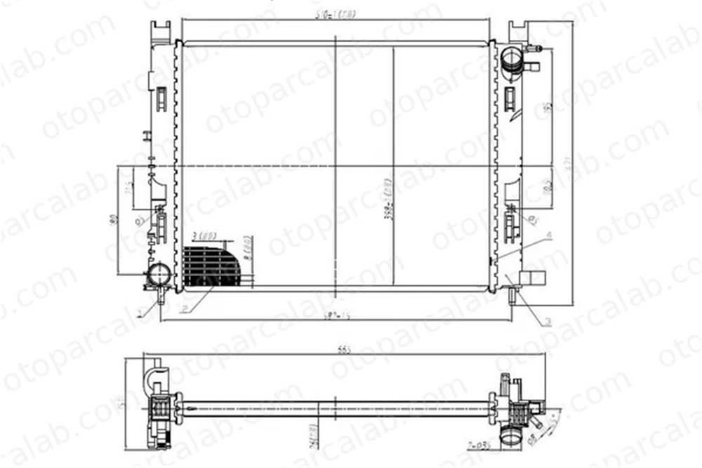 MGA 80779 Su Radyatörü DACIA DUSTER RENAULT CLIO IV 214107326R 214100055R