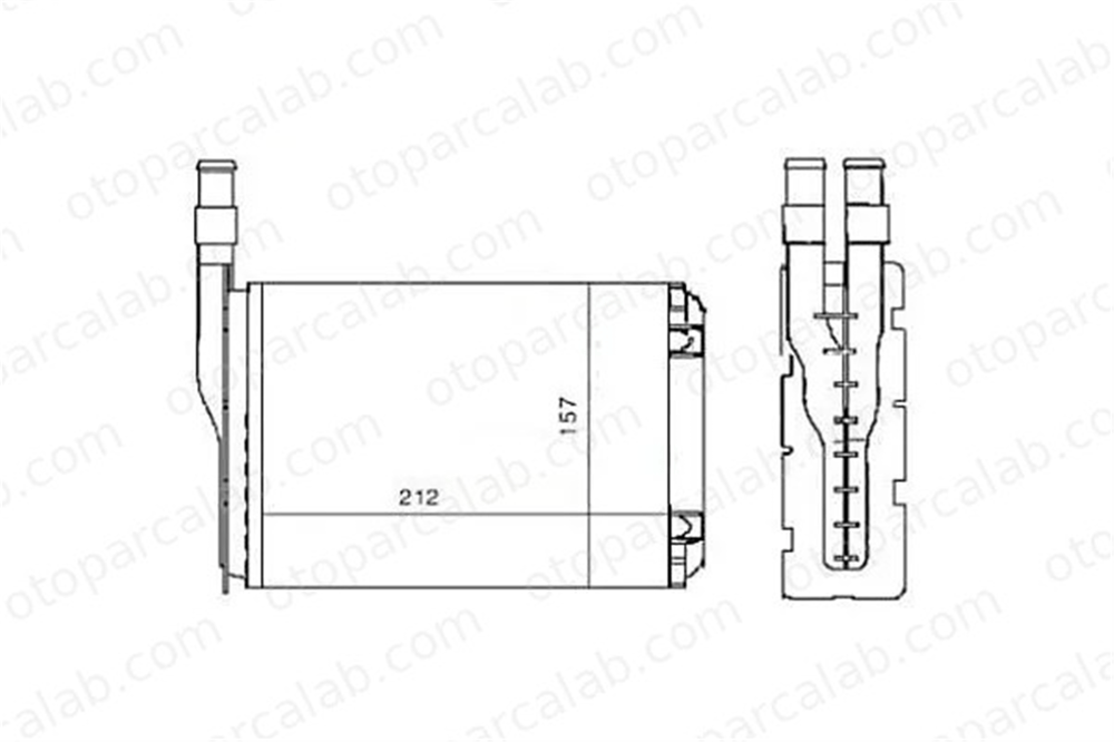 MGA 81300 Kalorifer Radyatörü RENAULT SUPER 5 RAPID Kasa/büyük limuzin 7701027078 7701027040
