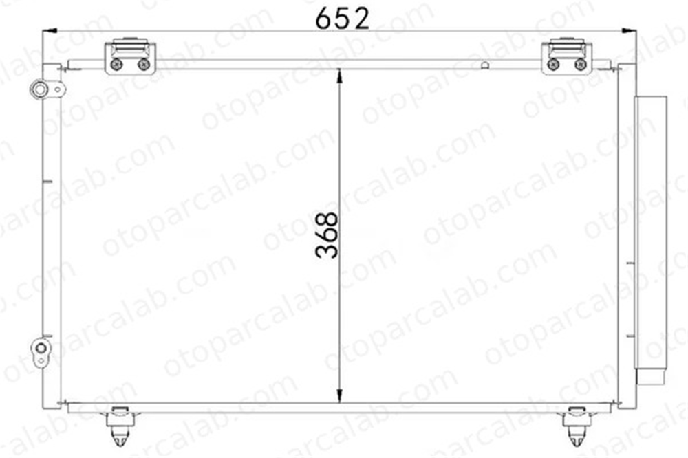 MGA 82383 Klima Radyatörü TOYOTA COROLLA COROLLA Sedan 8846002150 8845002150