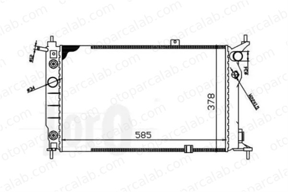 MGA 87224 Su Radyatörü OPEL ASTRA F Station wagon ASTRA F 803006 1300148