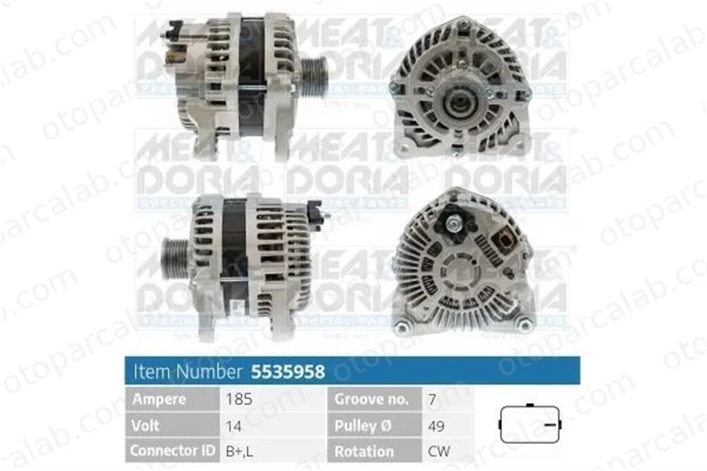 MITSUBISHI ORJINAL A3TX2581 Alternatör OPEL VIVARO B Minibüs/Otobüs VIVARO B Panelvan/Van A3TX2581 6000616552