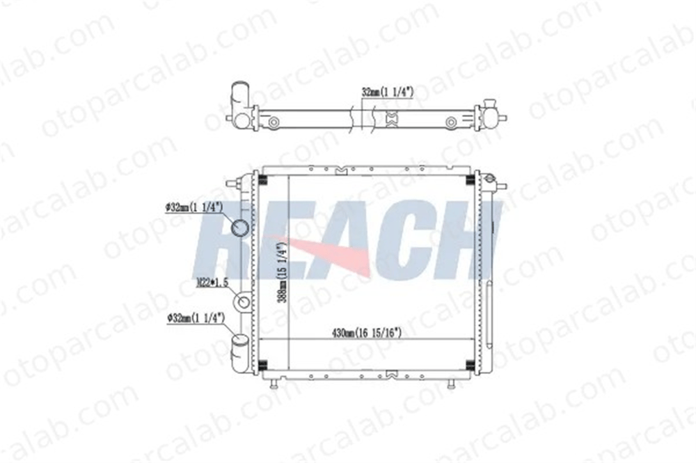 MOBIS 253103K240 Su Radyatörü RENAULT TRAFIC Panelvan/Van 19 II 7700784039 7702247653