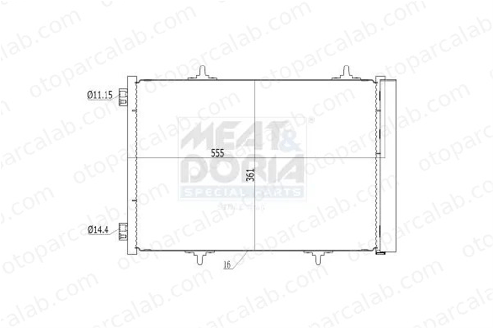 MOCA ACCN1238 Klima Radyatörü PEUGEOT 208 I CITROËN DS3 6455EK 3637002