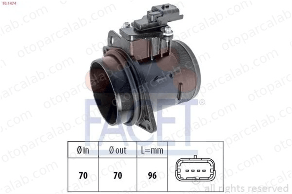 MOCA MAF378 Hava Debimetresi OPEL ZAFIRA LIFE Minibüs/Otobüs TOYOTA PROACE Minibüs/Otobüs 1920QV 9662635680