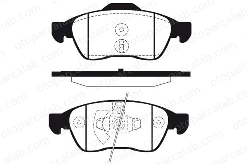 MOTRIO 8550503413 Fren Disk Balata Ön DACIA DUSTER RENAULT MEGANE III Hatchback 8550503413 410600379R