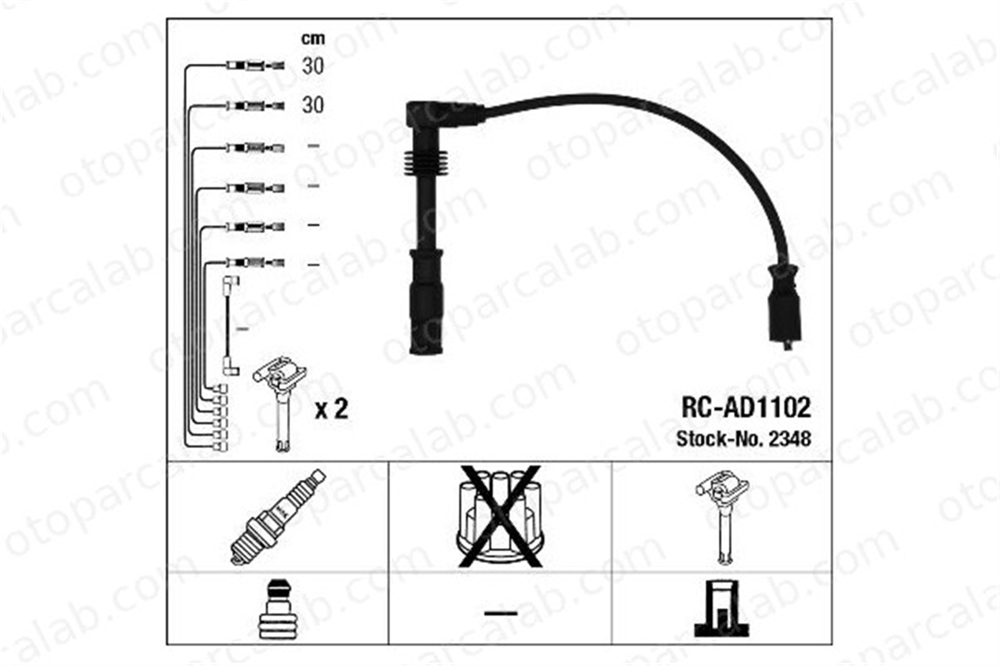 NGK 2348 Buji Kablosu AUDI A4 B5 Avant A6 C5 Avant 58905409A 058 905 409 A