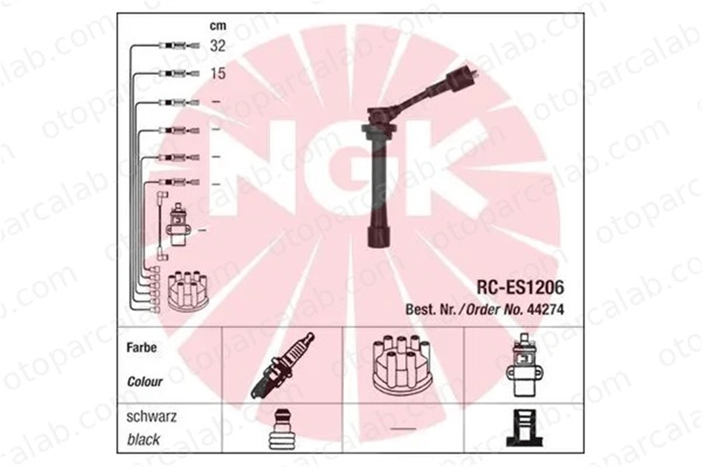 NGK 44274 Buji Kablosu SUZUKI BALENO BALENO Hatchback 44274 3370082011