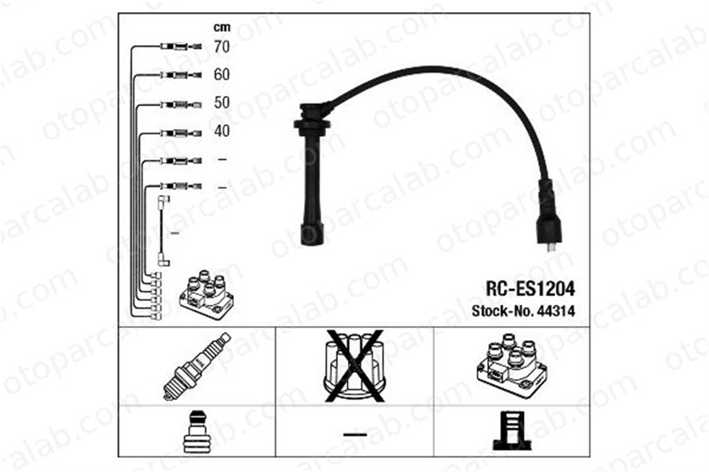 NGK 44314 Buji Kablosu SUZUKI X-90 GRAND VITARA I 44314