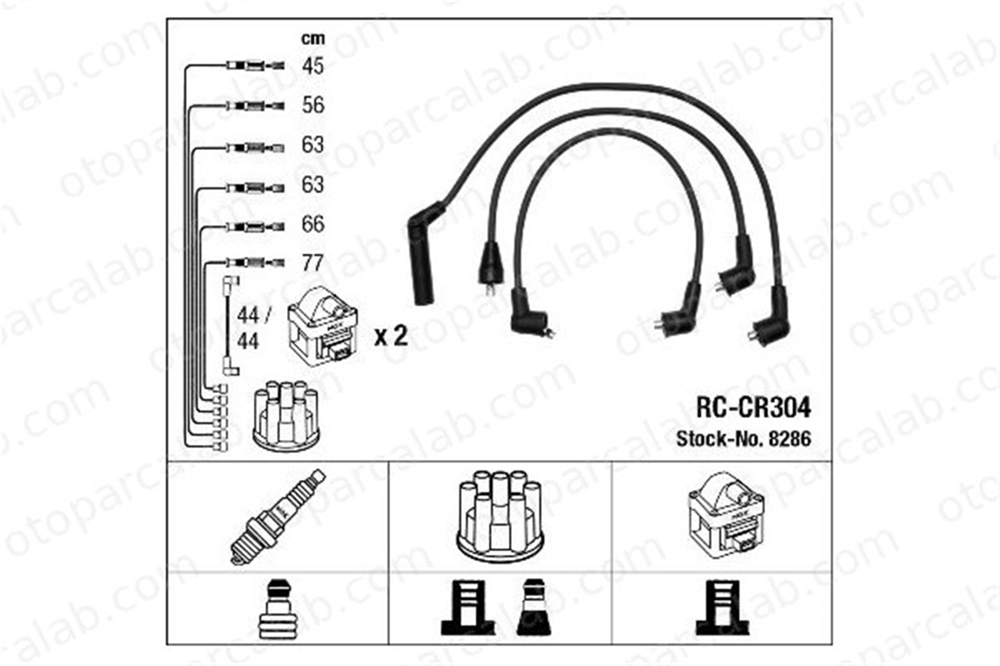 NGK 8286 Buji Kablosu CHRYSLER VOYAGER I VOYAGER II MD997629