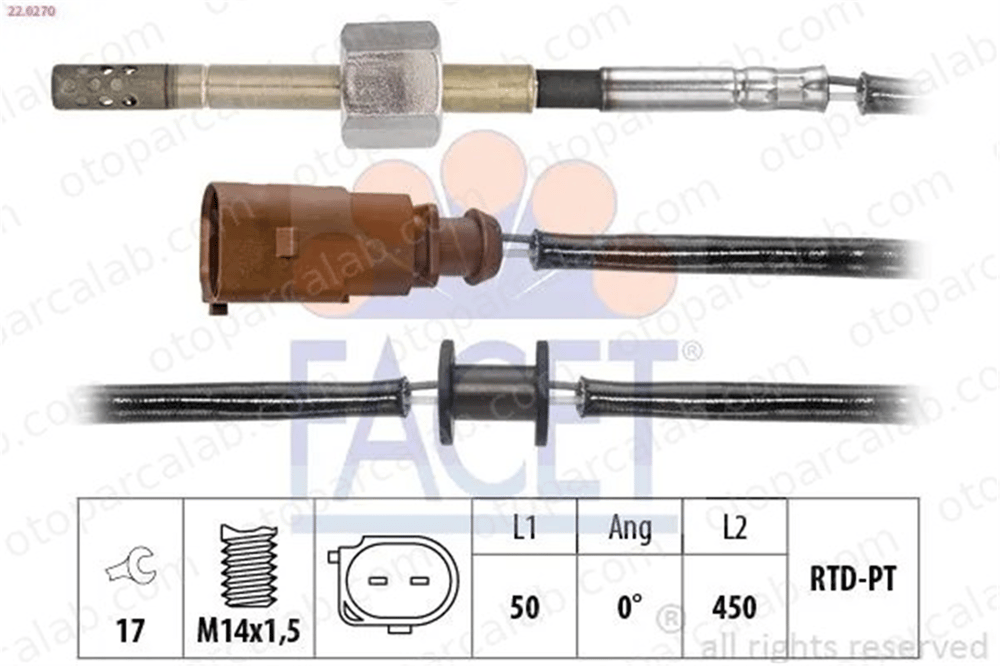 NGK 91394 Egzoz Sıcaklık Sensörü VW SHARAN SEAT ALHAMBRA 3G906088E 03G 906 088 E
