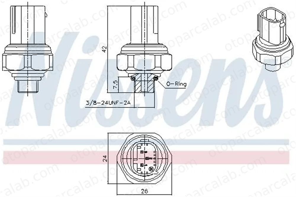 NISSENS 301070 Klima Basınç Müşürü MERCEDES-BENZ AROCS ACTROS MP4 / MP5 45429018 0045429018