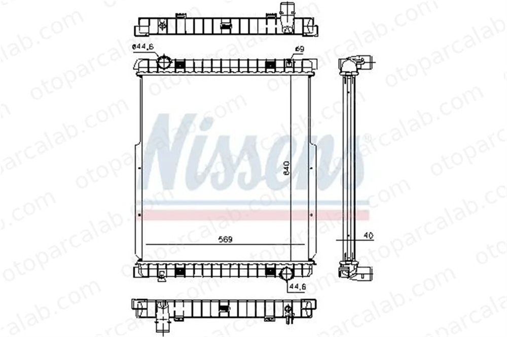 NISSENS 63332 Su Radyatörü IVECO EUROCARGO V EUROCARGO IV 500361629