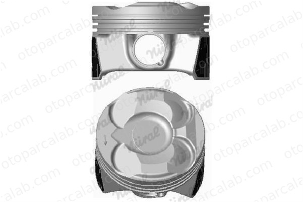 NURAL 87-70279-050 Piston (77.50MM-0.50) NÜRAL 87-70279-050 BMW 1 MINI MINI COUNTRYMAN 11257601181 11257601077